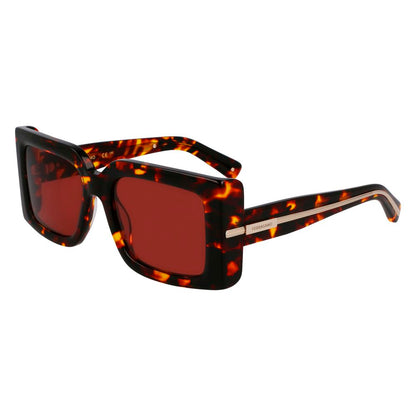Ferragamo Braune Sonnenbrille aus Acetat