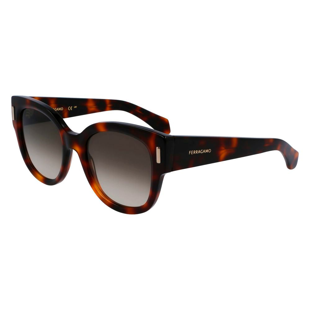 Ferragamo Braune Sonnenbrille aus Acetat