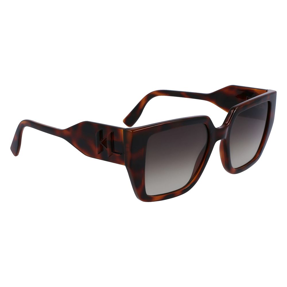 Karl Lagerfeld Braune Spritzguss-Sonnenbrille