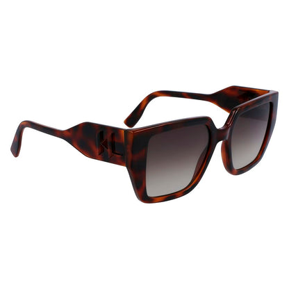 Karl Lagerfeld Braune Spritzguss-Sonnenbrille