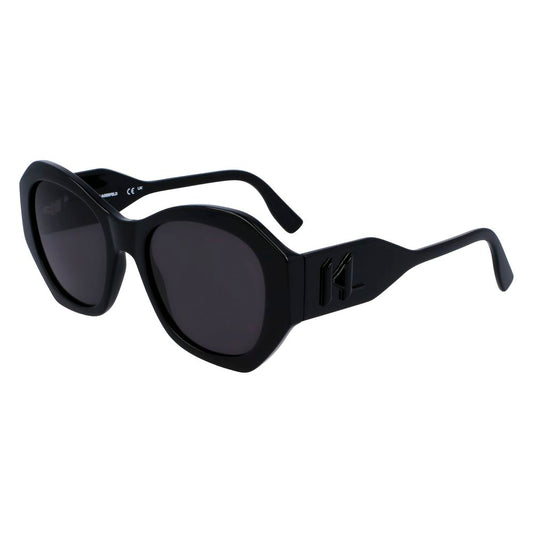 Karl Lagerfeld Schwarze Sonnenbrille aus injected Material