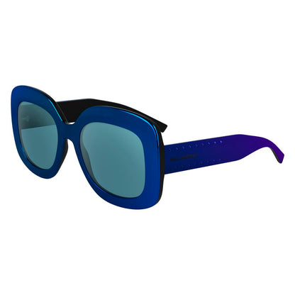 Karl Lagerfeld Sonnenbrille mit blauen Einsätzen