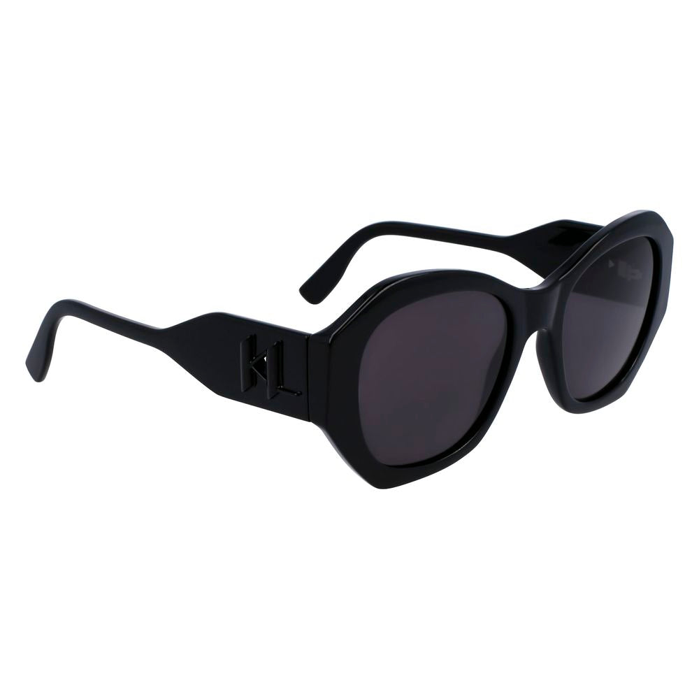 Karl Lagerfeld Schwarze Sonnenbrille aus injected Material