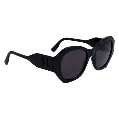 Karl Lagerfeld Schwarze Sonnenbrille aus injected Material