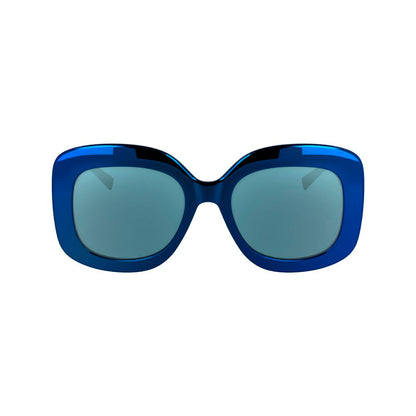 Karl Lagerfeld Sonnenbrille mit blauen Einsätzen