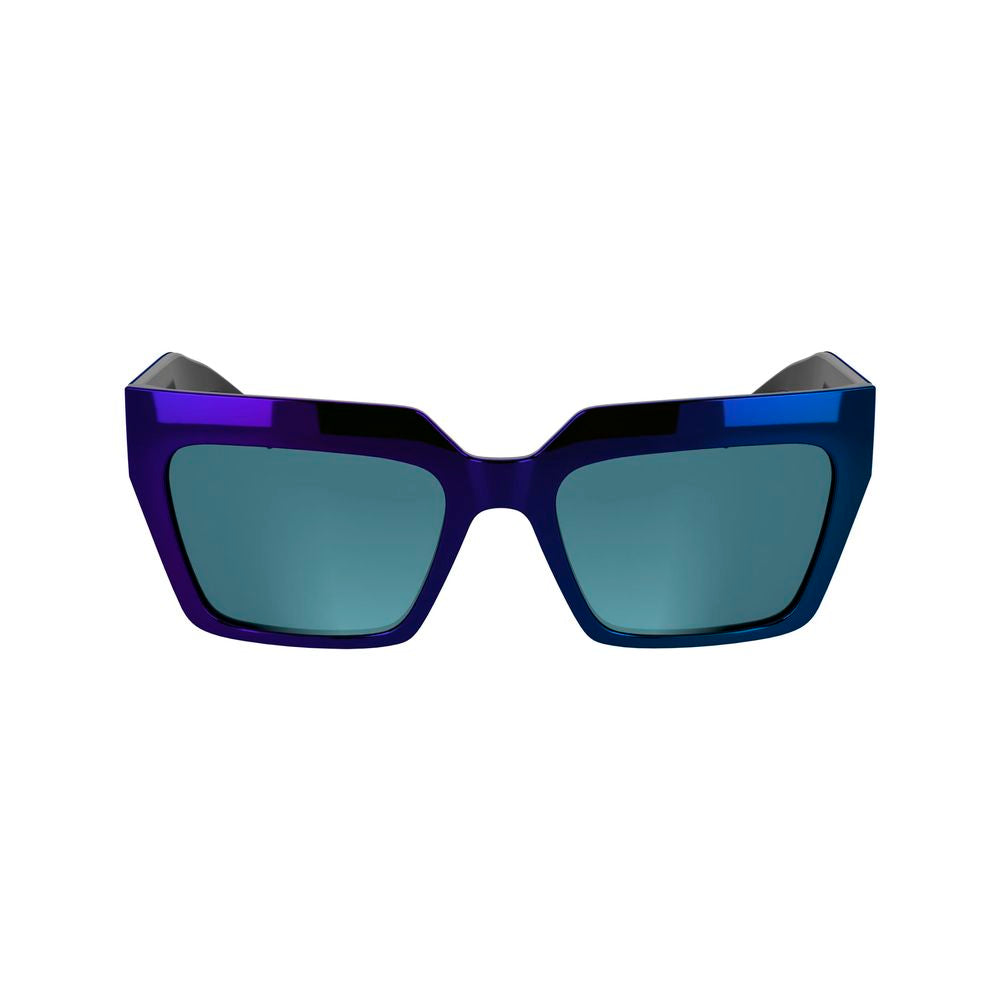 Karl Lagerfeld Sonnenbrille mit blauen Einsätzen