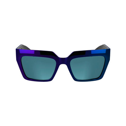 Karl Lagerfeld Sonnenbrille mit blauen Einsätzen