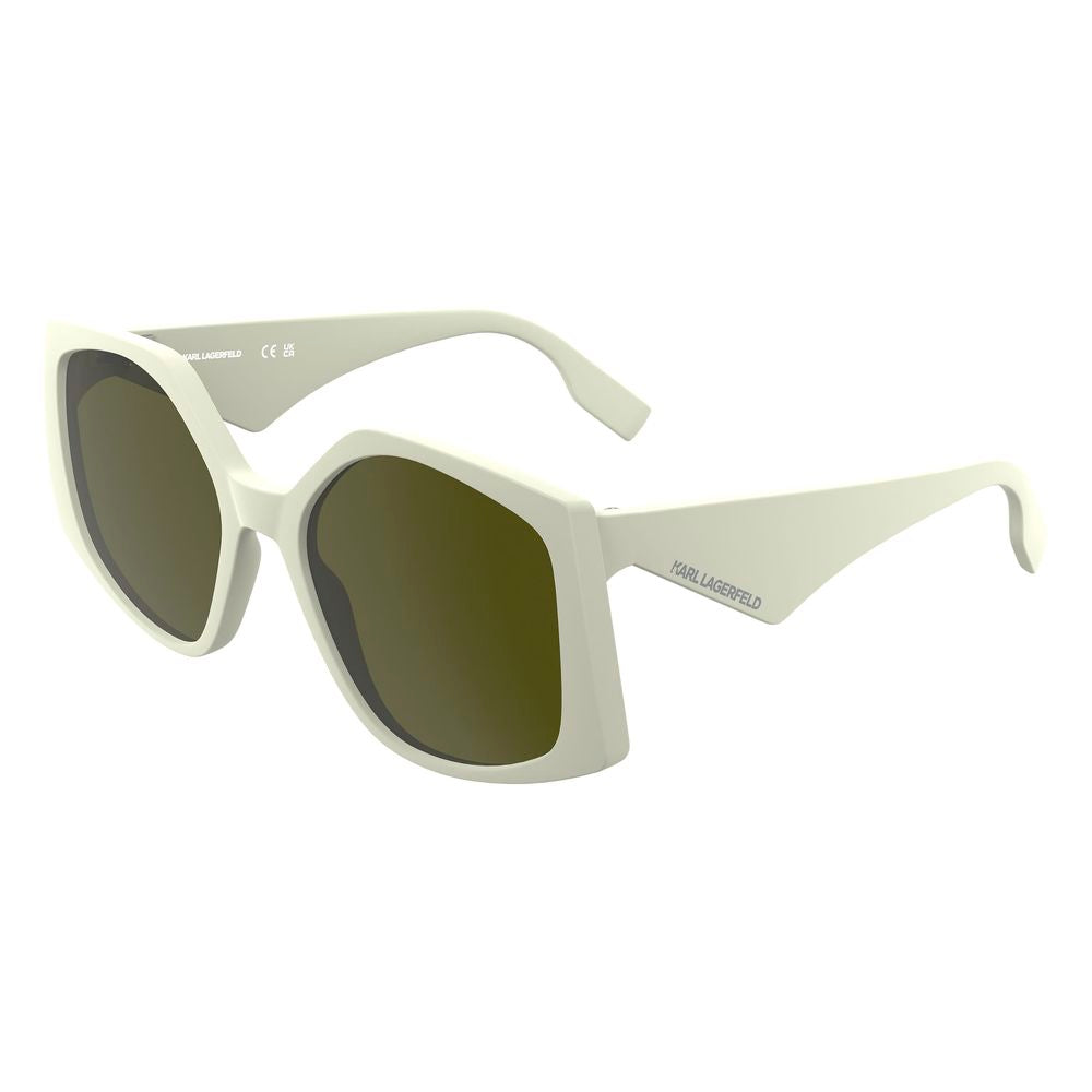 Karl Lagerfeld Weiße Sonnenbrille aus injected Material