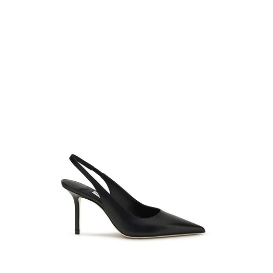 Jimmy Choo Schwarze Bos Taurus Kalbsleder Plateau-Pumps