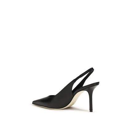 Jimmy Choo Schwarze Bos Taurus Kalbsleder Plateau-Pumps