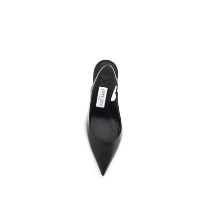 Jimmy Choo Schwarze Bos Taurus Kalbsleder Plateau-Pumps