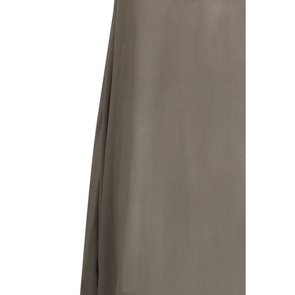 Rick Owens Graues Seiden-Casual-Kleid