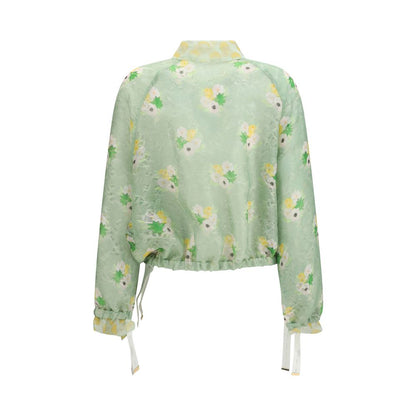 Fendi Zweifarbige Seiden Bomberjacke