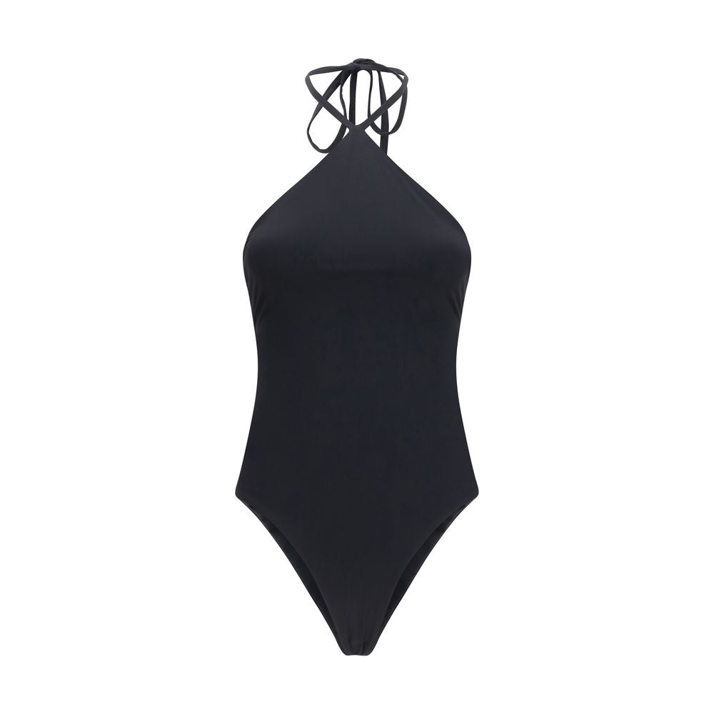 Jacquemus Schwarzer Polyamid-Einteiler