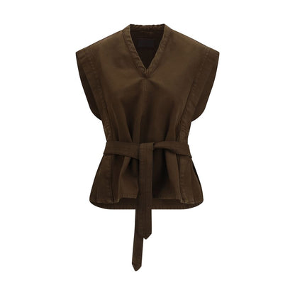 Lemaire Braune Baumwollbluse