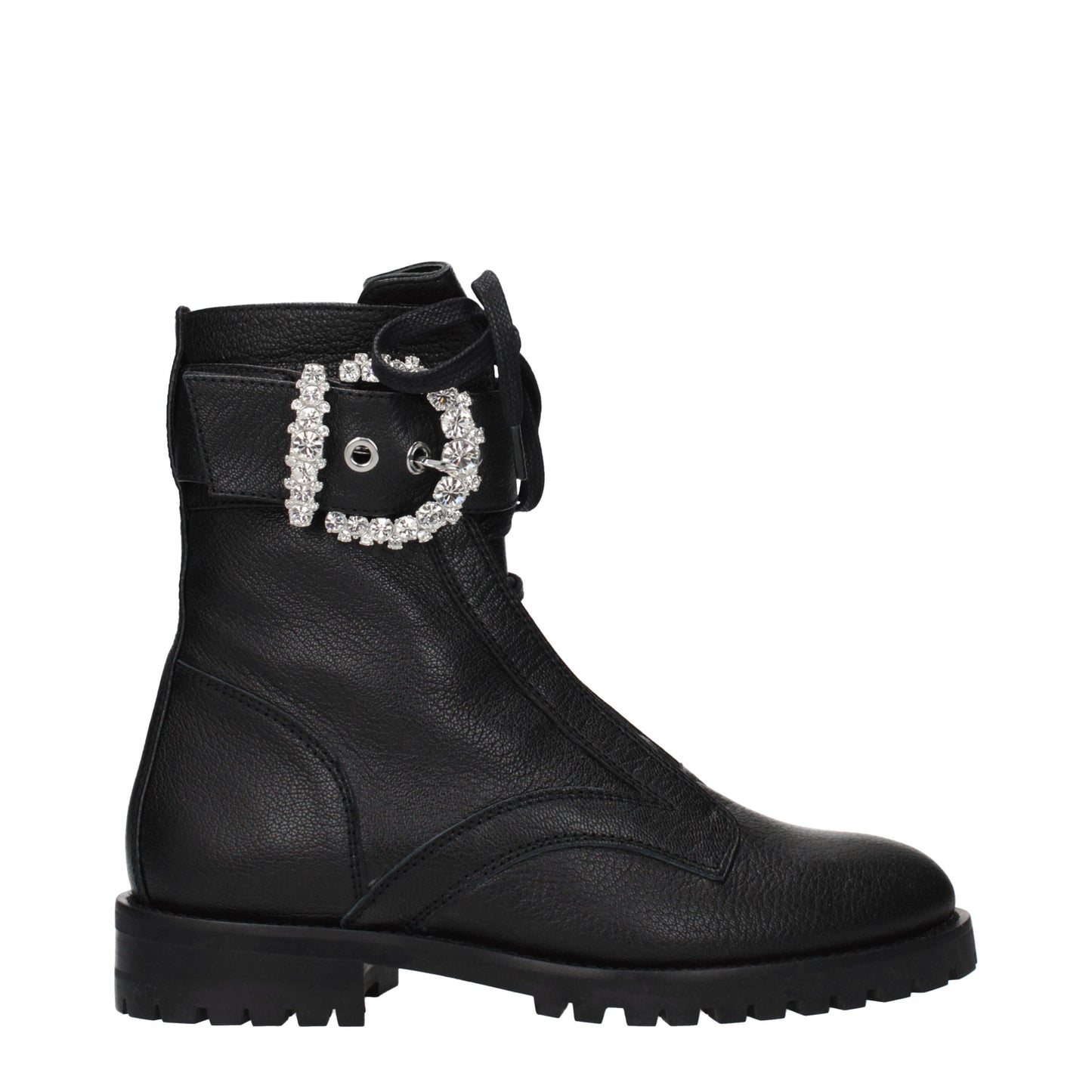 Jimmy Choo Schwarze Leder-Stiefeletten