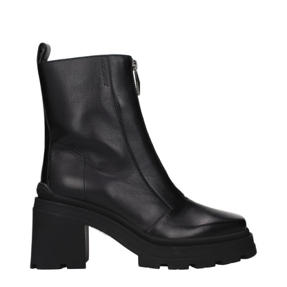 Jimmy Choo Schwarze Leder-Stiefeletten