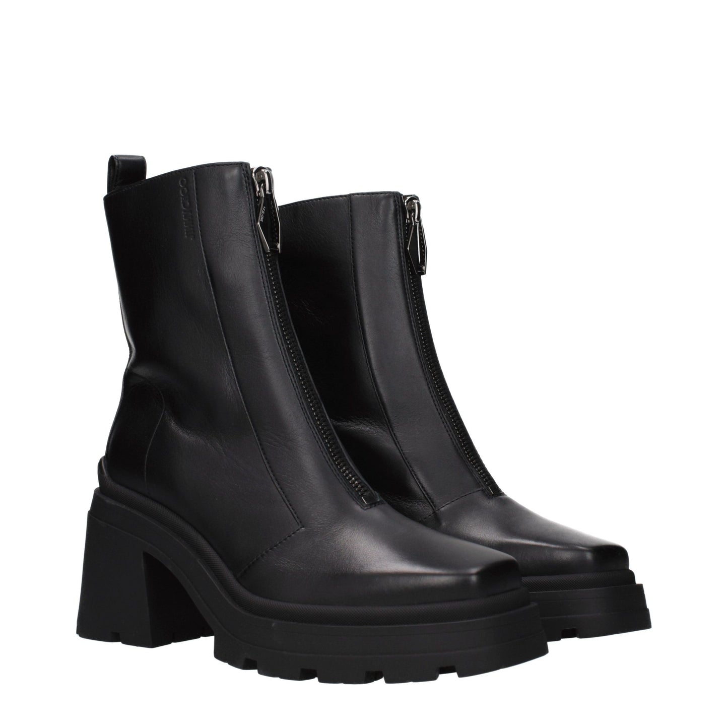 Jimmy Choo Schwarze Leder-Stiefeletten