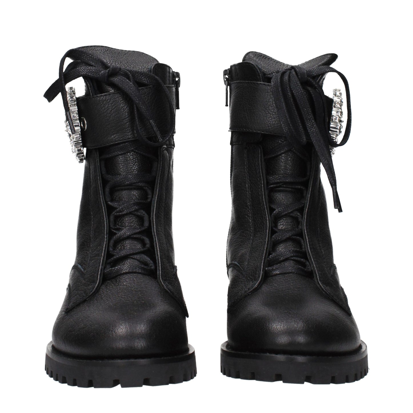 Jimmy Choo Schwarze Leder-Stiefeletten