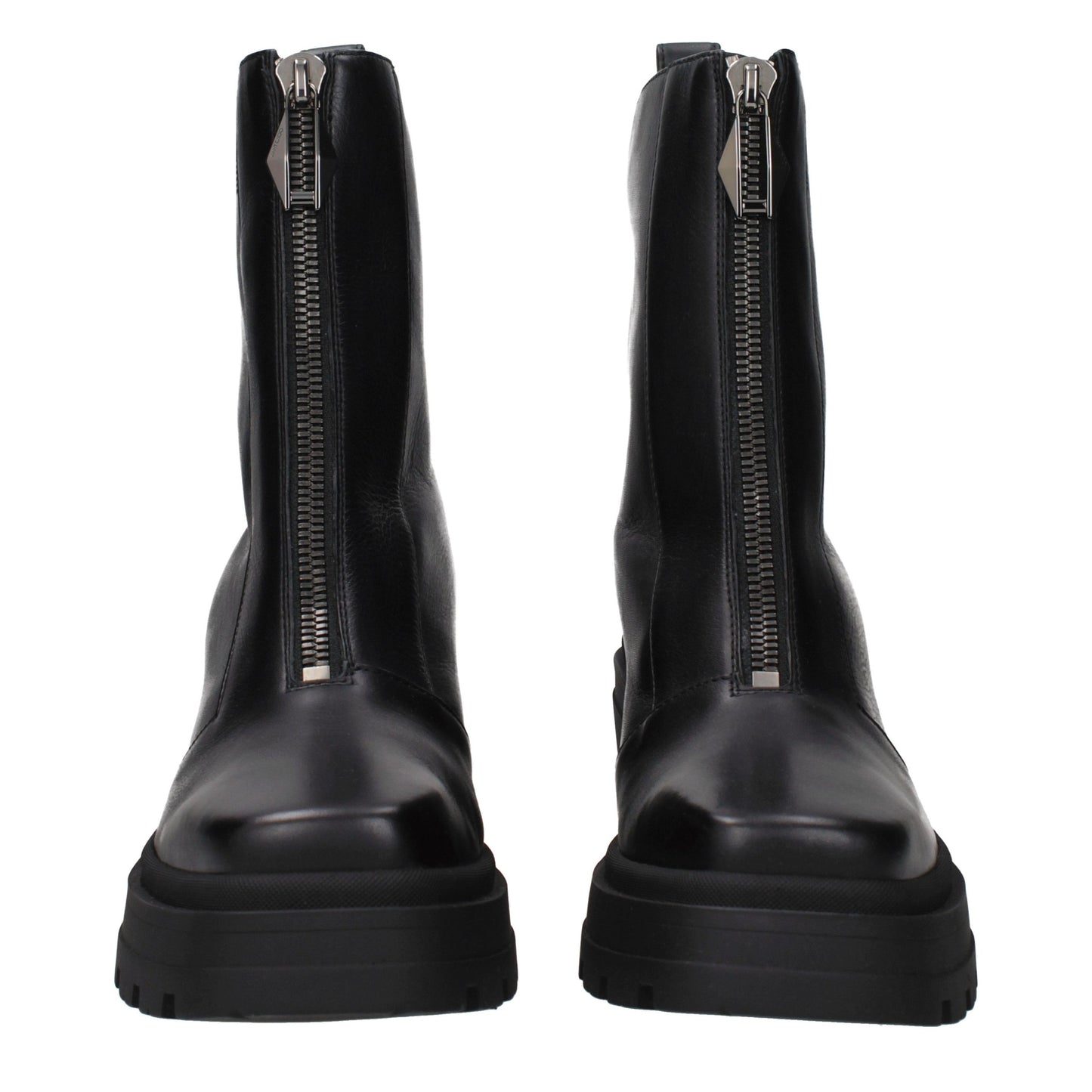 Jimmy Choo Schwarze Leder-Stiefeletten