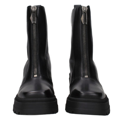 Jimmy Choo Schwarze Leder-Stiefeletten