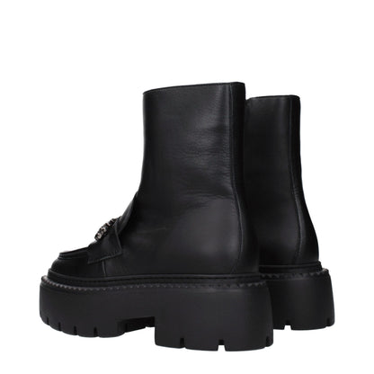 Jimmy Choo Schwarze Leder-Stiefeletten