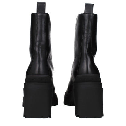 Jimmy Choo Schwarze Leder-Stiefeletten