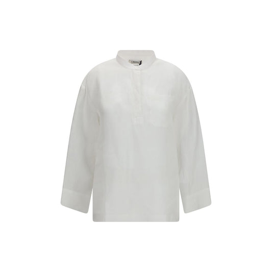 'S Max Mara Weißes Leinenhemd