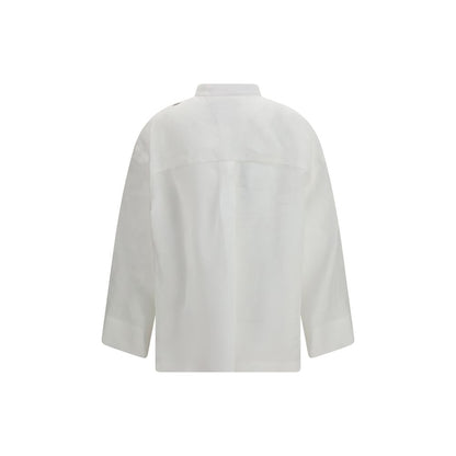 'S Max Mara Weißes Leinenhemd