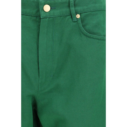 'S Max Mara Zweifarbige Baumwoll-Freizeithose