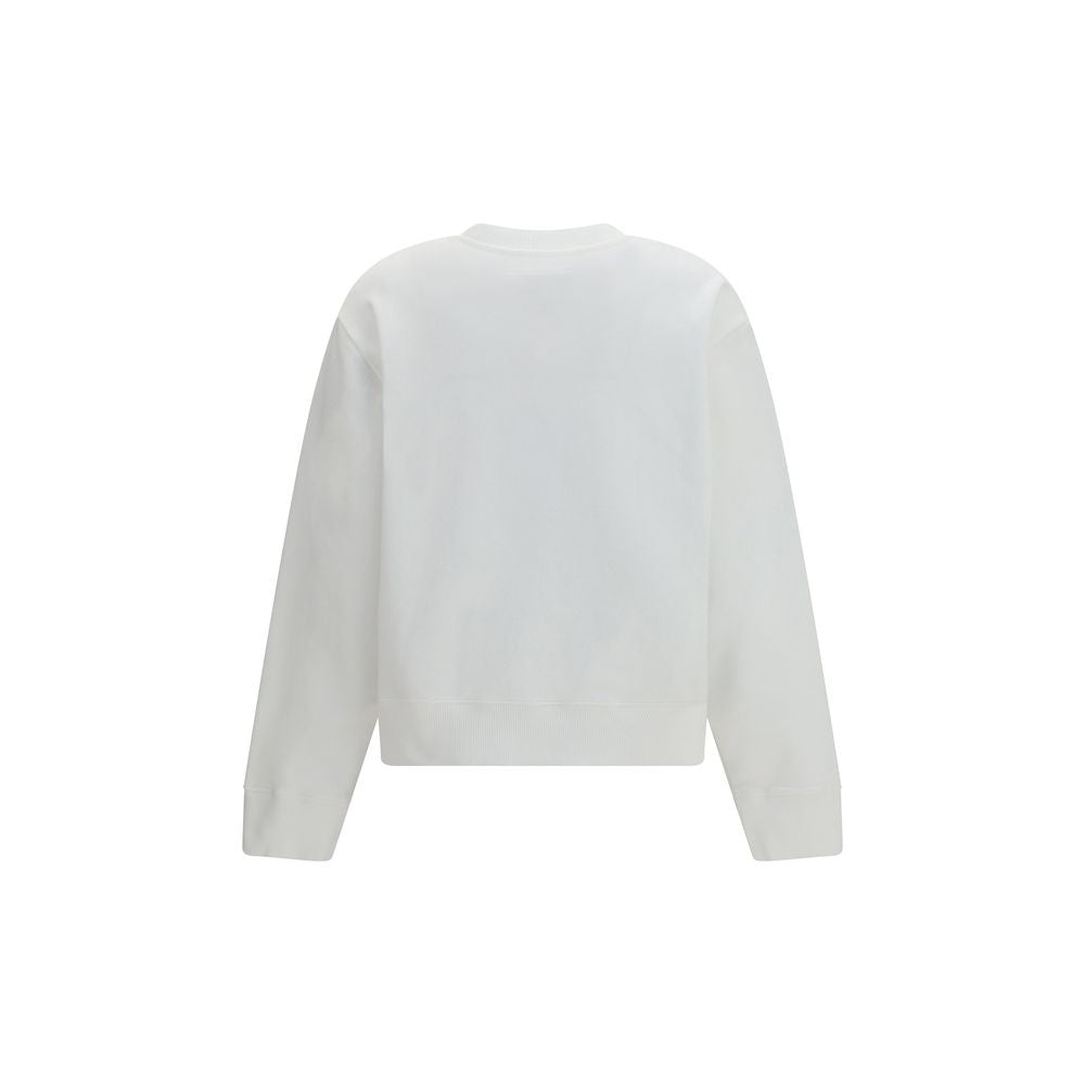 MM6 Weißes Baumwoll-Sweatshirt