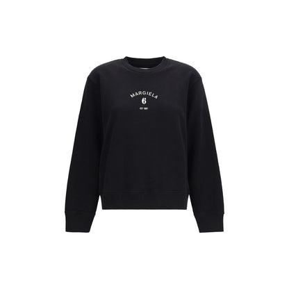 MM6 Schwarzer Baumwoll-Sweatshirt