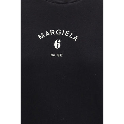 MM6 Schwarzer Baumwoll-Sweatshirt