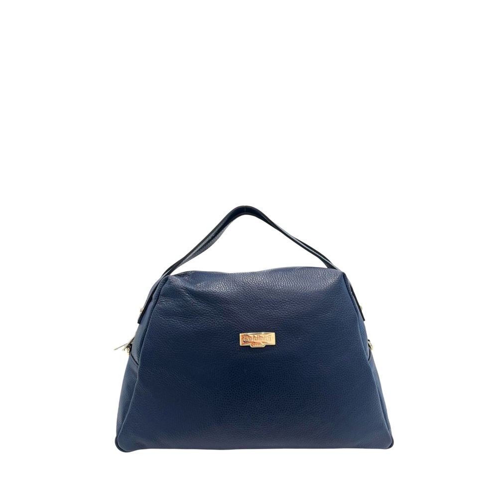 Baldinini Trend Blaue Clutch aus Rindsleder