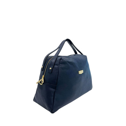 Baldinini Trend Blaue Clutch aus Rindsleder