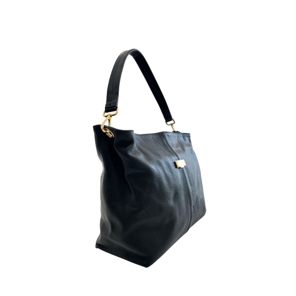 Baldinini Trend Schwarze Leder Damentasche