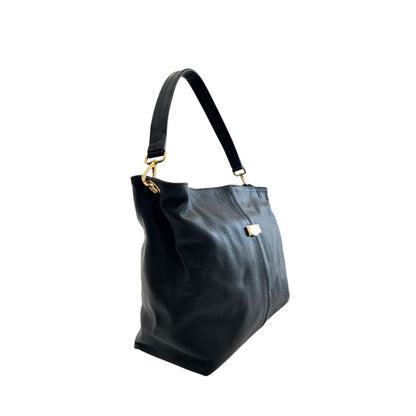 Baldinini Trend Schwarze Leder Damentasche