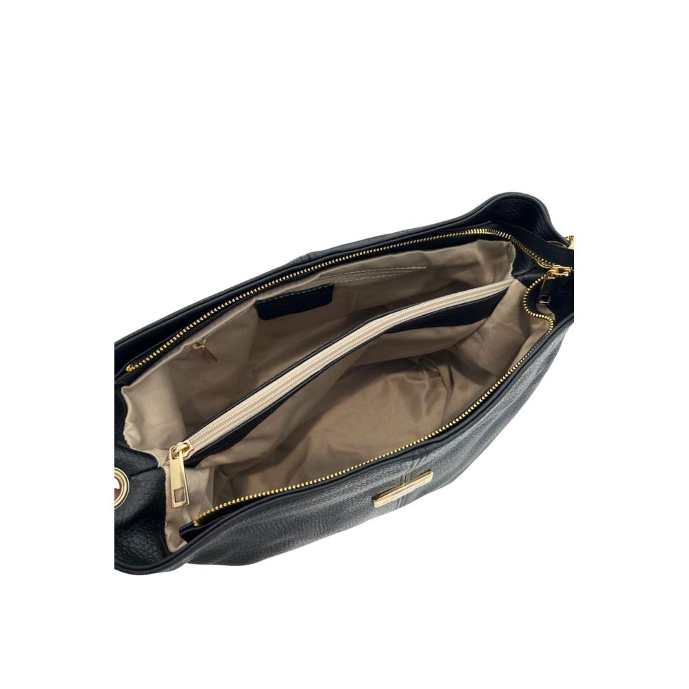 Baldinini Trend Schwarze Leder Damentasche