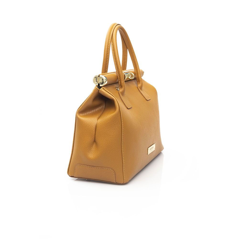 Baldinini Trend Braune Clutch aus Rindsleder