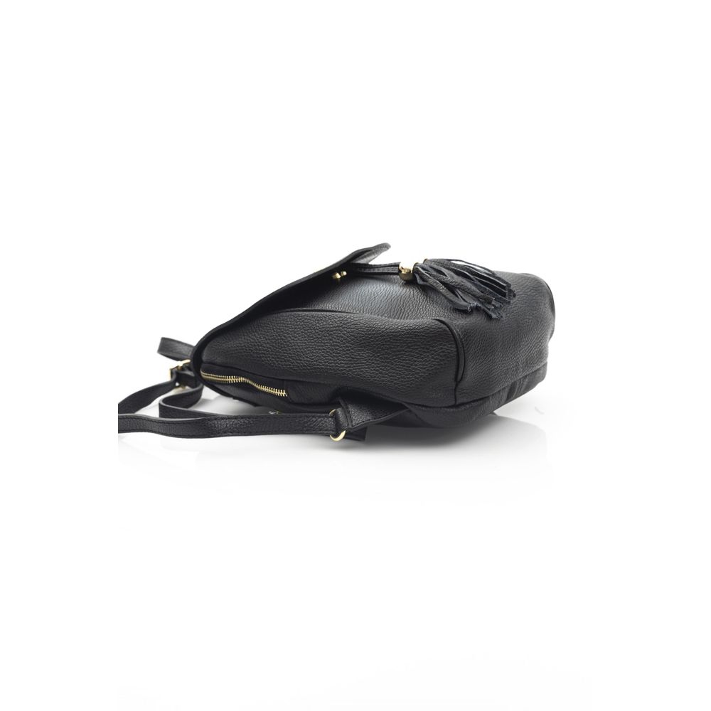 Baldinini Trend Schwarze Leder Damentasche