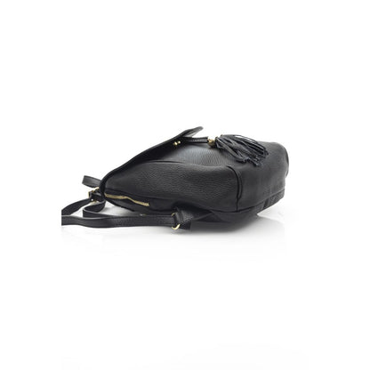 Baldinini Trend Schwarze Leder Damentasche