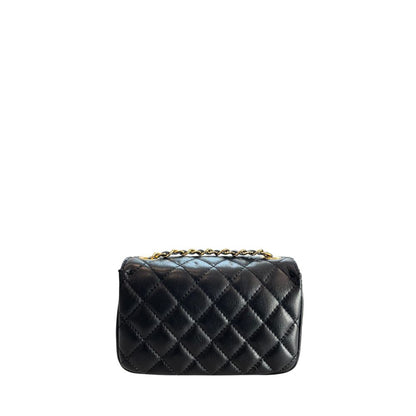 Baldinini Trend Schwarze Leder Damentasche