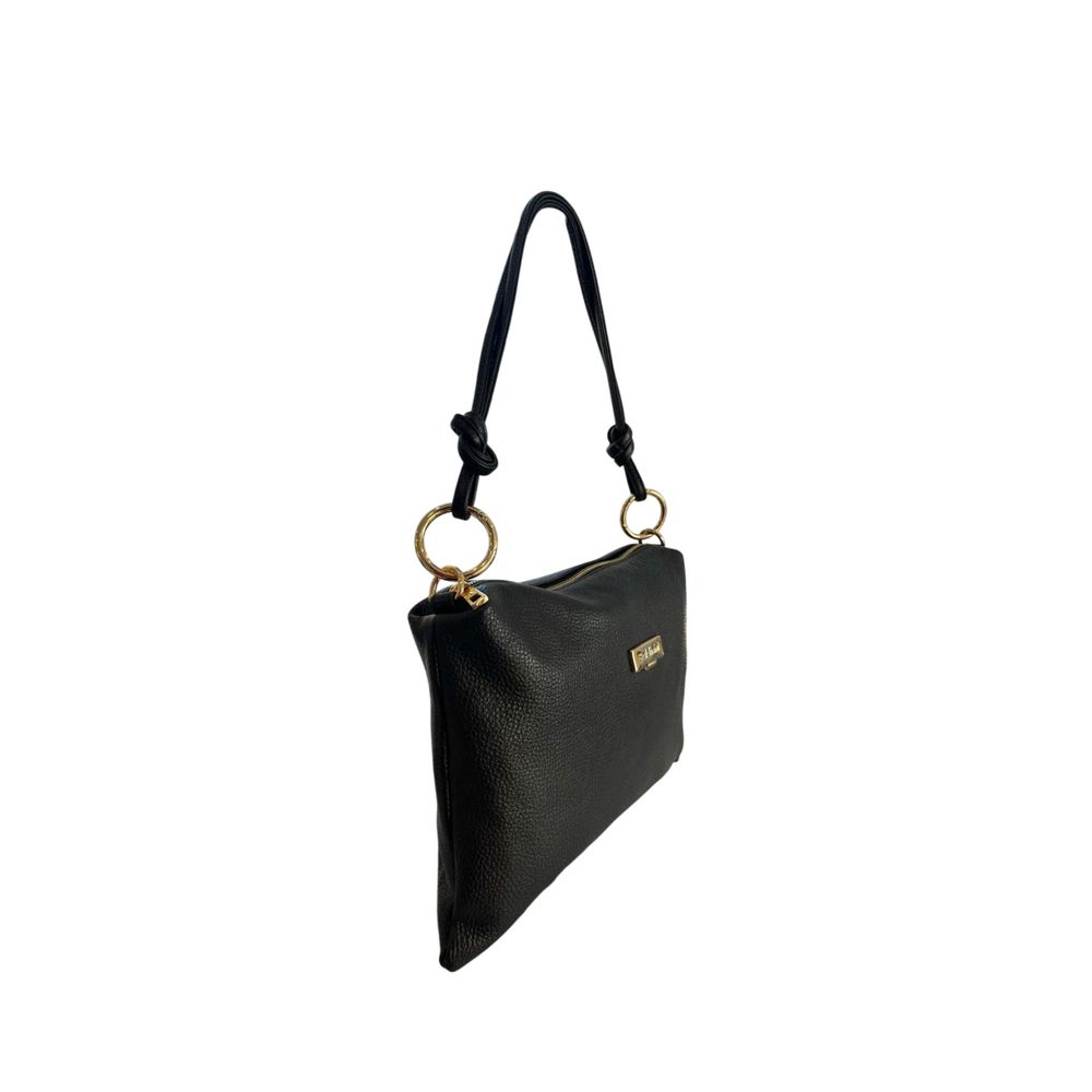 Baldinini Trend Schwarze Leder Damentasche