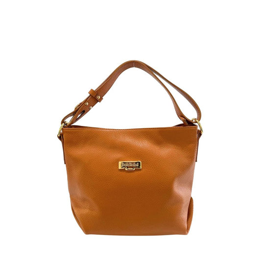 Baldinini Trend Braune Clutch aus Rindsleder