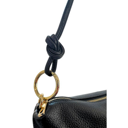 Baldinini Trend Schwarze Leder Damentasche