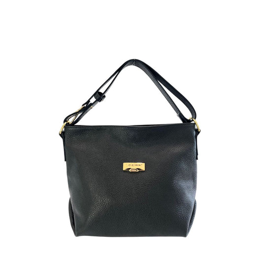 Baldinini Trend Schwarze Clutch aus Rindsleder
