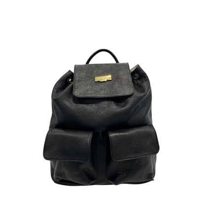 Baldinini Trend Schwarzer Lederrucksack für Damen