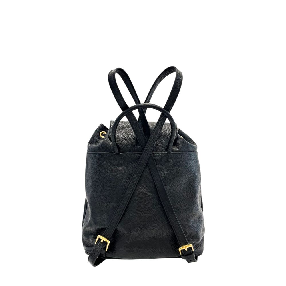 Baldinini Trend Schwarzer Lederrucksack für Damen