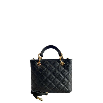 Baldinini Trend Schwarze Leder Damentasche