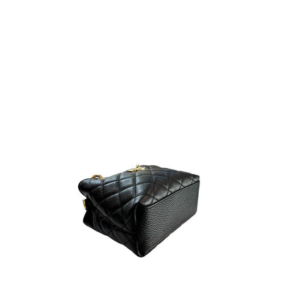 Baldinini Trend Schwarze Leder Damentasche
